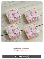 bougies parfumées rose fleur aromathérapie élégantes mariage cadeau femme anniversaire saint valentin