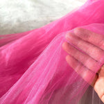 tulle fin bleu clair rose noir gaze blanche élégant délicat translucide bricolage robe coiffure