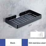 porte savon mural moderne acier inoxydable finition chrome noir blanc doré rose doré