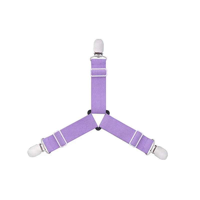 attache élastique lit clips métalliques tissu uni polyester coton moderne bleu noir blanc qualité