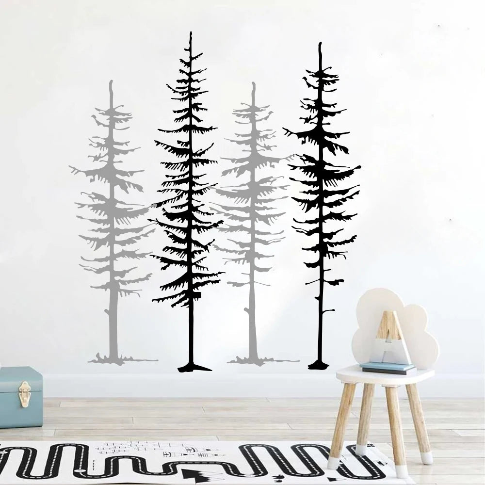 Décoration chambre enfant stickers arbres jungle