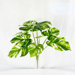 plante artificielle décorative feuilles vertes blanches rouges salon maison moderne naturel