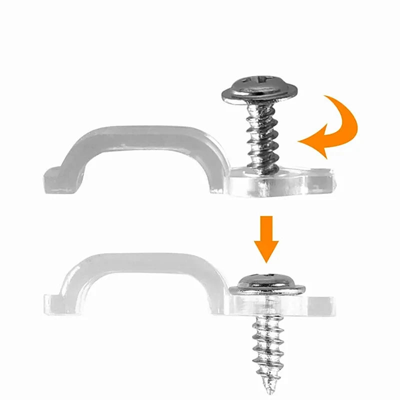 clips transparents vis clips ruban led moderne fixation vis clips transparents