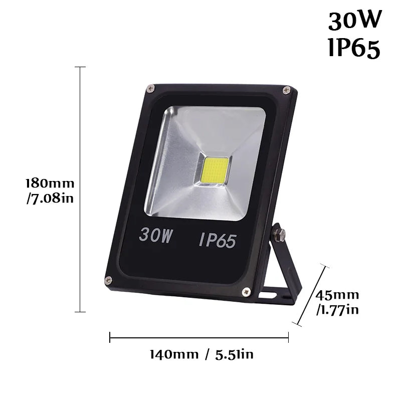 projecteur led motion sensor 10w 30w 50w ip65 moderne acier inoxydable clips extérieur