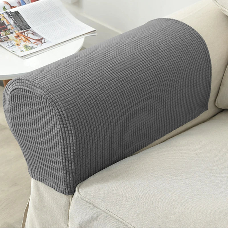 protège mains fauteuil moderne gris bleu rouge marron texture tissée lavable machine eyelets