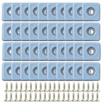 cache pieds bleu clair caoutchouc rond vis 40 pièces moderne antidérapant protection sol tapis