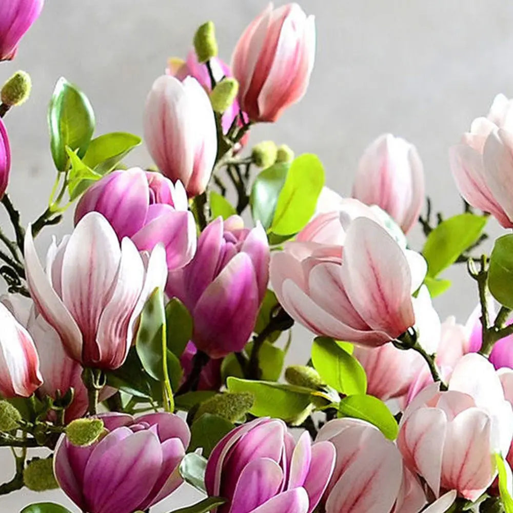 bouquet fleurs artificielles tulipe violet rose vert décoration maison mariage anniversaire baby shower pendaison