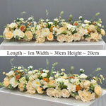 guirlande florale artificielle romantique mariage décoration intérieure blanc violet bleu orangé