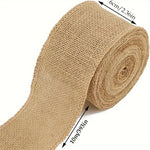 ruban jute naturel rustique 10m 15cm couleur beige marron rouge vert
