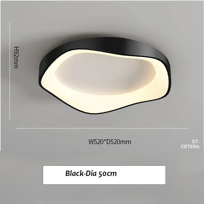 lampe moderne ondulé blanc gris noir led 40cm 50cm contemporaine