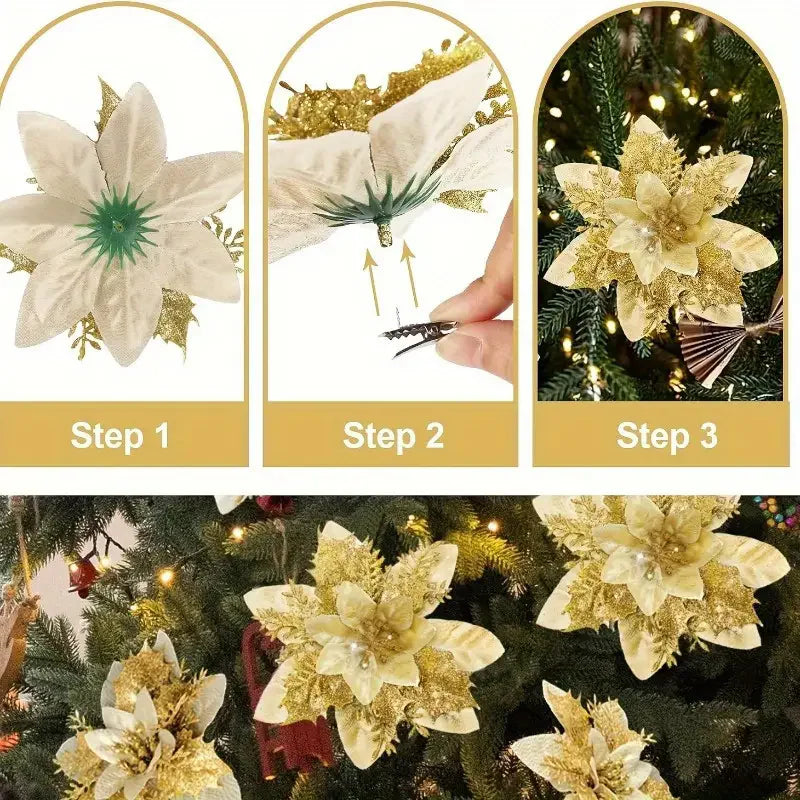Sapin de Noël dans une entrée décorée