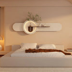 lampe murale moderne bois beige blanc vert texturée minimaliste