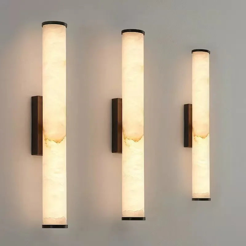 lampe murale moderne cuivre marbre blanc noir éclairage cuisine chambre coucher salle manger