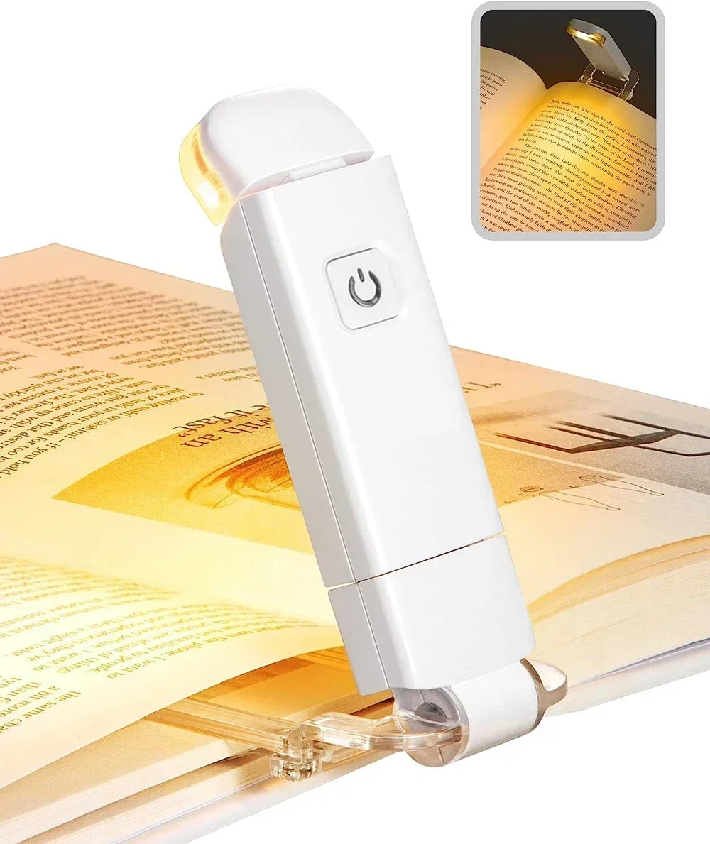 lampe lecture led rechargeable blanc brun livre moderne portable table