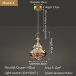 suspension lumineuse moderne transparente dorées câble suspendu élégante led trois couleurs chambre principale