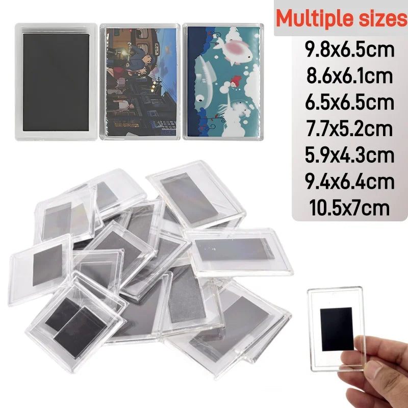 cadre photo magnétique transparent acrylique réfrigérateur petit décoration maison moderne plusieurs tailles