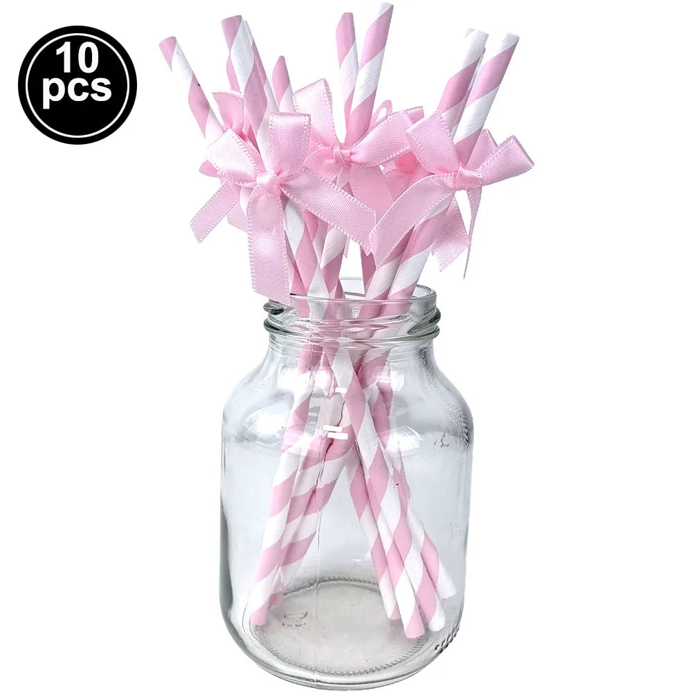 vaisselle jetable fête anniversaire mariage blanc rose arcs coeurs rayures pop corn sac cadeau