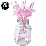 vaisselle jetable fête anniversaire mariage blanc rose arcs coeurs rayures pop corn sac cadeau