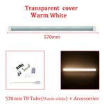 tube led blanc mat moderne éclairage intérieur cuisine garage clips montage