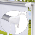 rideau enroulable moderne blanc clips tube chaîne guide rideau fixations