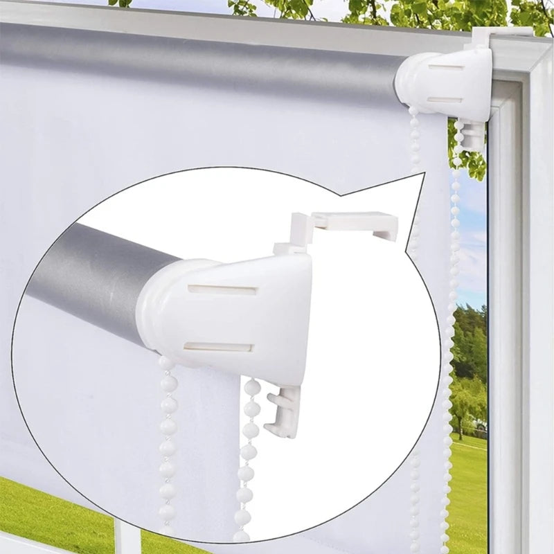 rideau enroulable moderne blanc clips tube chaîne guide rideau fixations