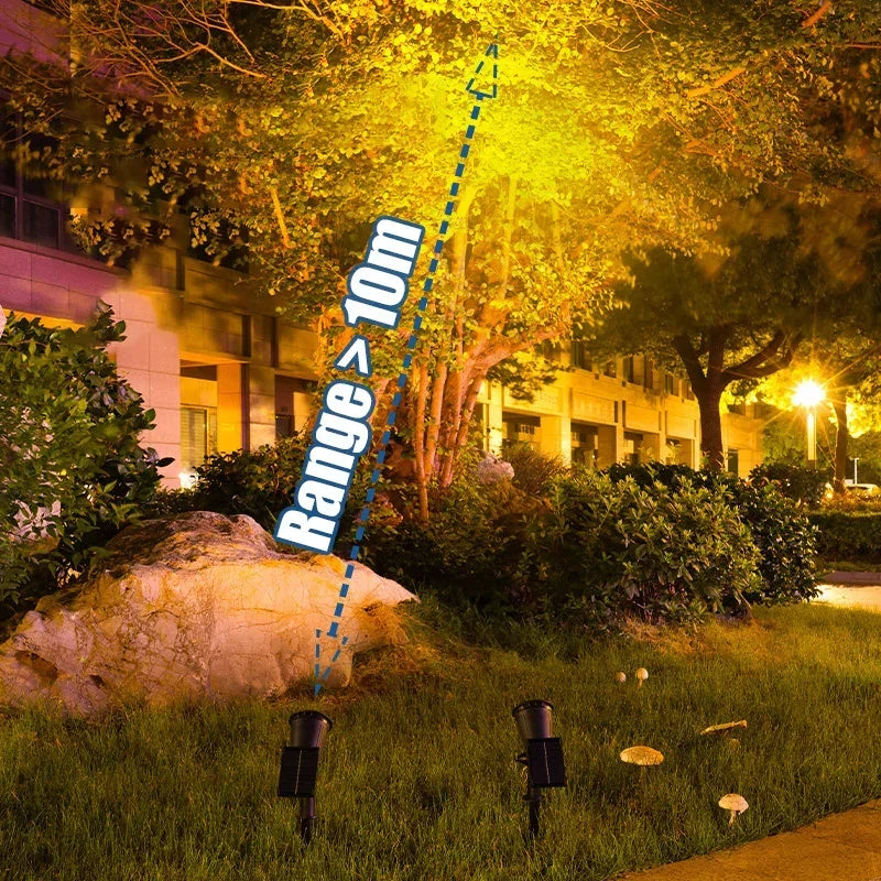 projecteur solaire led ip65 lumiere réglable moderne jardin extérieur opaque noir abs