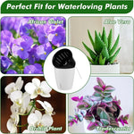 pots fleurs plastique blanc noir modernes auto arrosants hydroponiques succulentes decoration maison