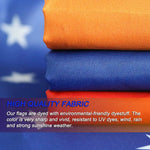 drapeau personnalisable bleu blanc rouge étoiles dorés décoration intérieure extérieure polyester double couture classique