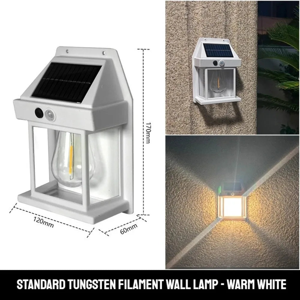 lampe murale solaire ip65 protection automatique contemporaine led noir matériau abs moderne