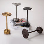 lampe table or noir led rechargeable tactile intensité variable moderne portable