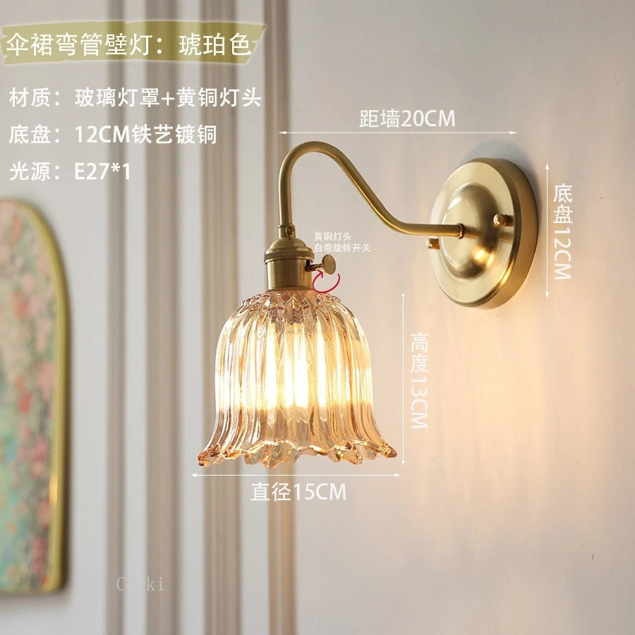lampe murale moderne or transparente rayures horizontales vintage entrée cuisine salle manger