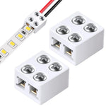 connecteur ruban led blanc plate vis guide utilisation moderne