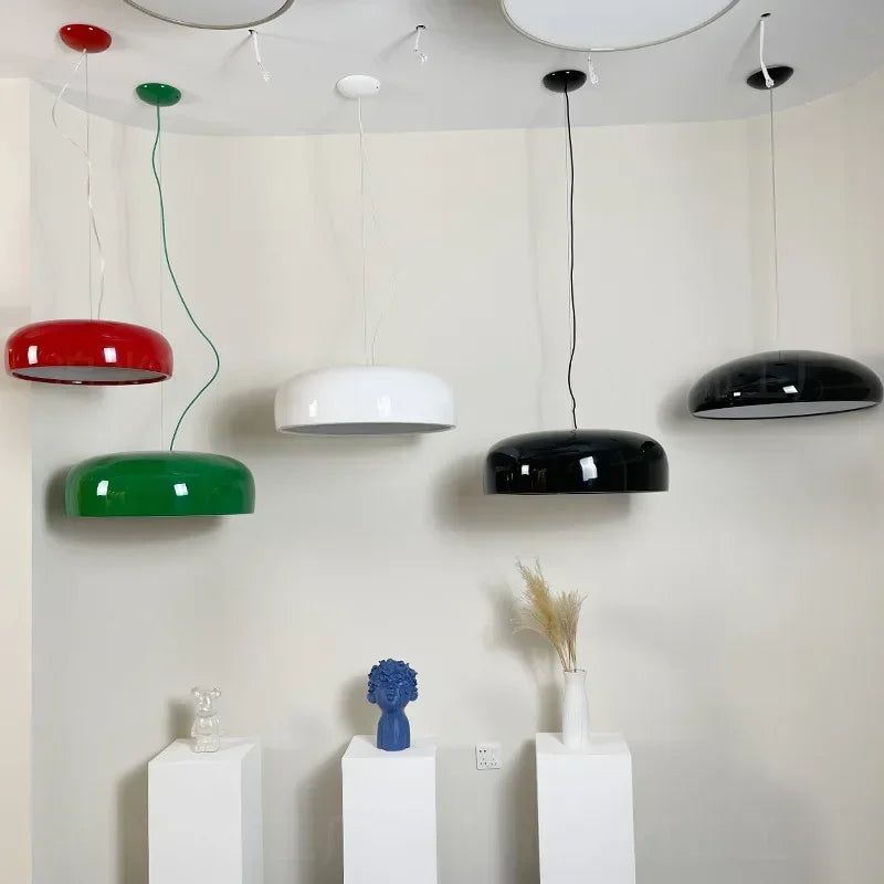 suspension lumineuse moderne e27 led blanc chrome brillant salle manger salon