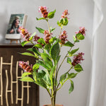 décoration intérieure moderne plante artificielle soie lavande fleurs vertes violette roses 75cm
