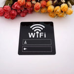 autocollants miroir wifi moderne adhésifs acrylique noir blanc doré personnes clés
