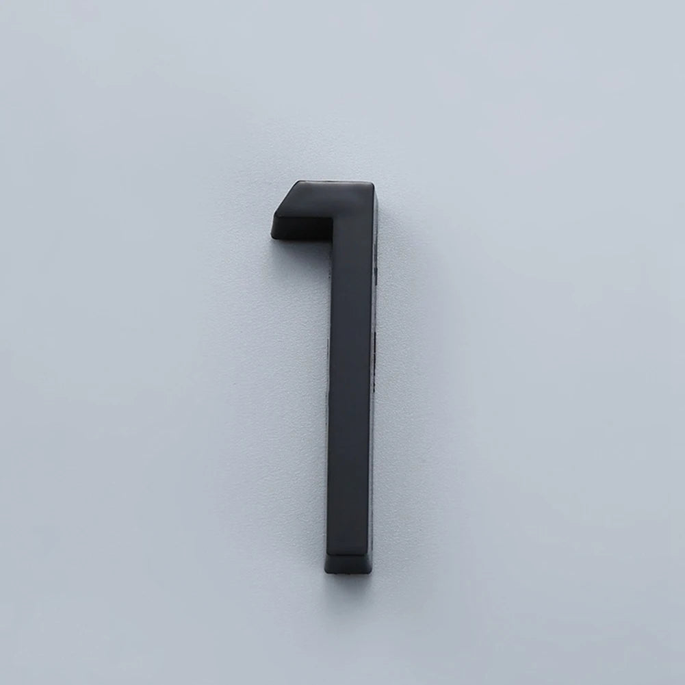 numéro porte adhésif acrylique moderne noir 38mm 60mm minimaliste rond simpleextérieur chambre ménagehôtel