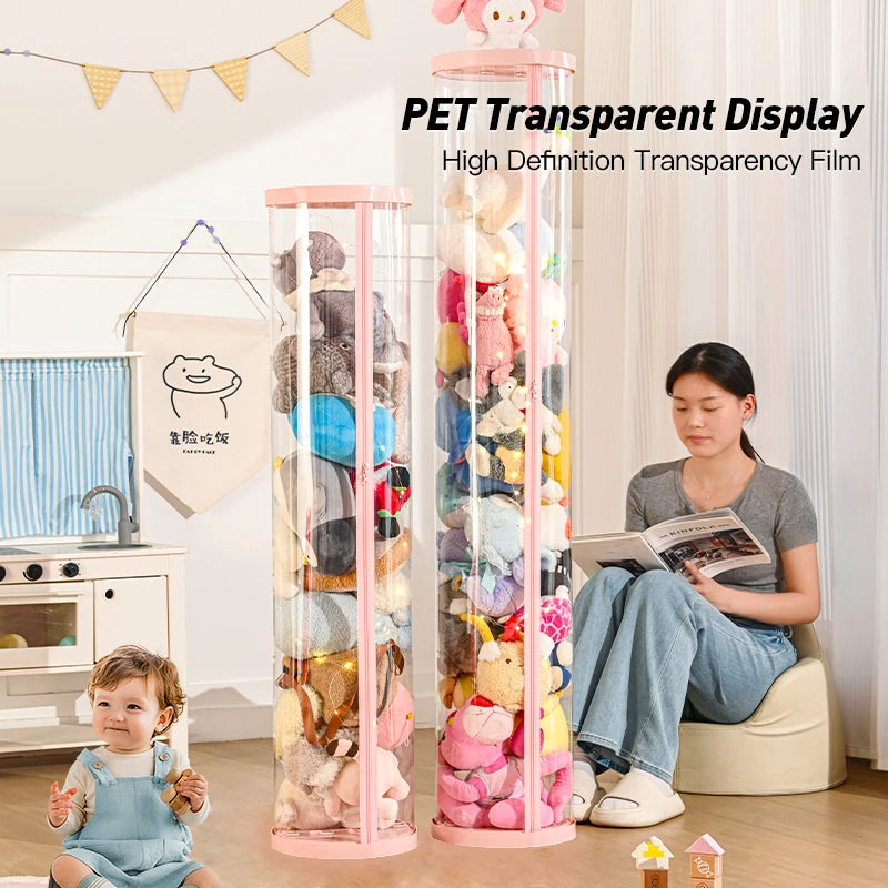 boîte rangement jouets transparent moderne rose clair pliable respectueux environnement haute qualité personnalisation enfant