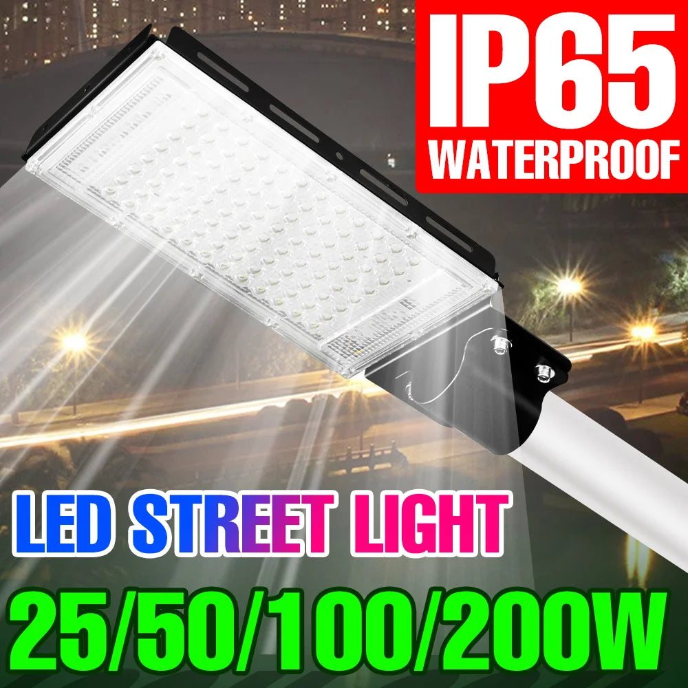 projecteur led lampe rue 200w 100w noir blanc moderne fixé