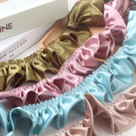 rubans satinés plissés couleurs vives classiques cheveux décontractés élégants mariage artisanat