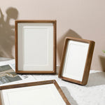 Cadre photo angle rond design contemporain