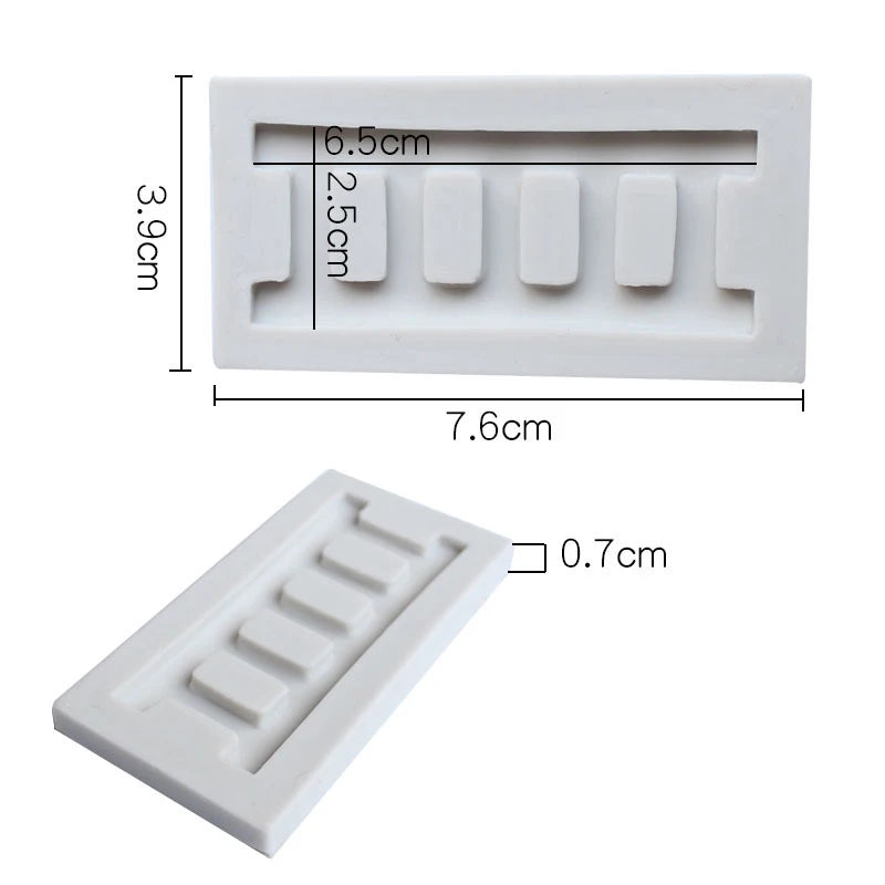 moule silicone gâteau 3d miniature décoratif blanc noir jaune lisse texturé respectueux environnement