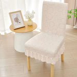 housse chaise moderne fleur imprimée rose vert beige bleu gris polyester extérieure accueil