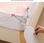 supports matelas blancs clips métalliques antidérapants moderne ajustables literie maison