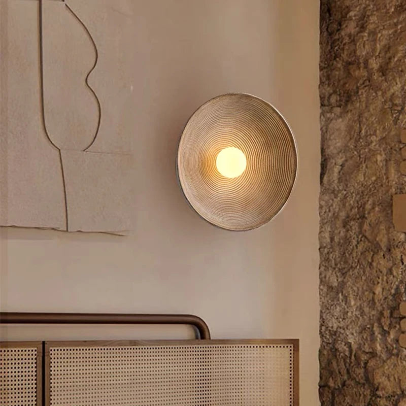 lampe murale led texturée minimaliste bohème éclairage mural chambre coucher