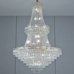 lustre classique doré cristal câbles suspension salon chambre lumière 4000k 3000k 6000k