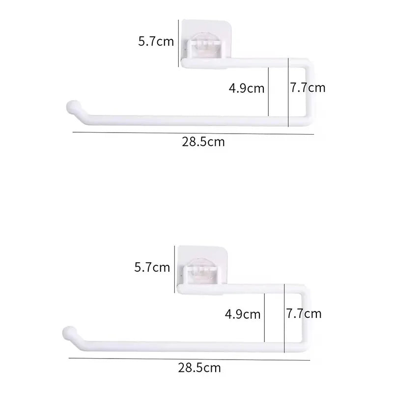 porte serviettes blanc adhésif moderne acier inoxydable fixe mural salle bain 65g