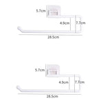 porte serviettes blanc adhésif moderne acier inoxydable fixe mural salle bain 65g