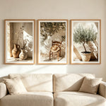 affiches paysage naturel olivier vase chaise toile minimaliste rustique sans cadre 30x40cm 40x60cm