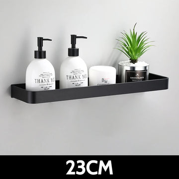 étagère murale noire moderne minimaliste salle bain cuisine rangement toiletterie accessoires déco minimaliste