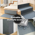 tapis antidérapants stickers escalier velours encryption circle moderne pièces 100x20cm